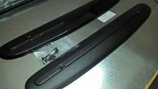 Зимняя накладка на решетку радиатора Skoda Octavia A-5 2010-2014 (нижняя) матовая 03191 фото