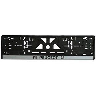 Рамка номера пластик PEUGEOT (РНШ-14051М) РНШ-14051М фото