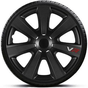 Колпаки на колеса. Колпаки колесные argo R15 VR Carbon Black . Колпаки на диски (комплект) 4 шт 1761408730 фото