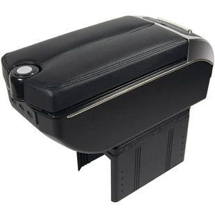 Підлокотник Універсальний Vitol / попільничка / підстаканник / 7 USB / Чорний HJ48020B фото