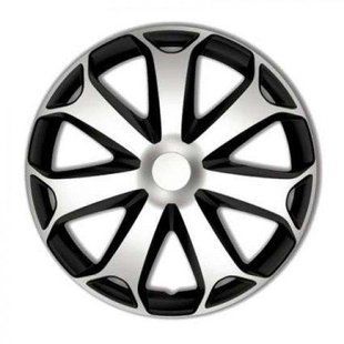 Ковпаки на колеса. Ковпаки колісні ARGO R13 MEGA SILVER&BLACK. Ковпаки на диски (комплект) 4 шт 1761408680 фото