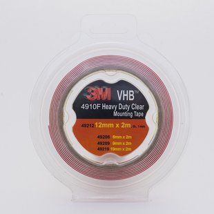 Монтажный двухсторонний скотч "Heavy Duty" (2шт), 3M, 12mmx2mx1mm, прозрачный, 49212 98169 фото