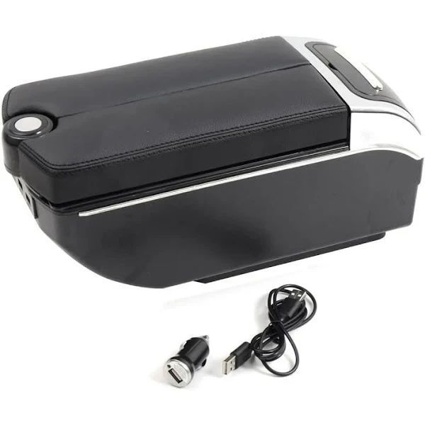Підлокотник Універсальний Vitol / попільничка / підстаканник / 7 USB / Чорний HJ48020B фото