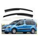Ветровики Citroen Berlingo II 2007-2018рр. Sunplex Sport Турция. Дефлекторы окон Citroen Berlingo 2007-2018рр. SP-S-38-6 фото 1
