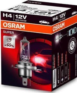 Автомобільна лампа OSRAM super H4 +30% 12V 55W 64193SUP 64193SUP фото