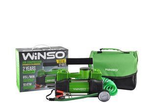 Автокомпрессор WINSO 10 Атм 85 л/мин\Компрессор WINSO 12V, 10 АТМ, 85л/мин,двухпоршневой 125000 125000 фото