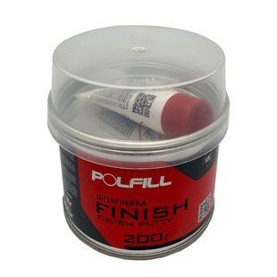 Шпаклівка фінішна, з затверджувачем, Polfill, 200g 97838 фото