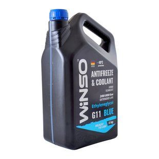 Антифриз WINSO G11 синий 5 л. ANTIFREEZE & COOLANT WINSO BLUE G11 5кг 880970 фото