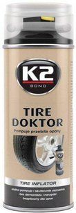 Средство для аварийной вулканизации шин K2 TIRE DOKTOR 355 мл B310 фото