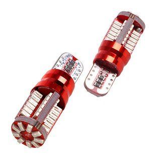 Лампа диодная T-10 -57SMD-3014 С ОБМАНКОЙ 09523 Red (T-10 3014 57SM R) T-10 3014 57SM R фото