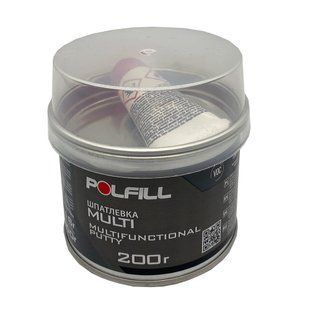 Шпаклівка багатофункційна Multi, з затверджувачем, Polfill, 200g, 43222 98282 фото