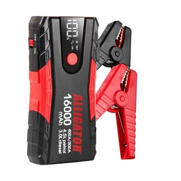 Портативное пусковое устройство Alligator 400 A /800 A, 16000 mAh.Бустер для АКБ ALLIGATOR JS840 JS840 фото