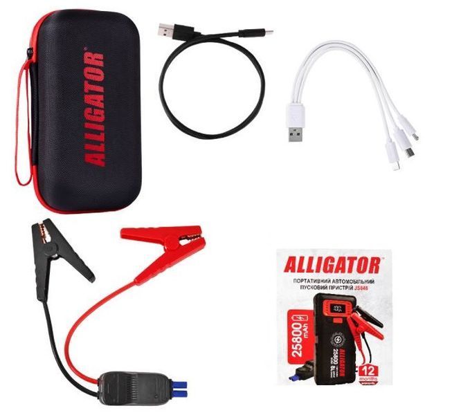 Портативное пусковое устройство Alligator 400 A /800 A, 16000 mAh.Бустер для АКБ ALLIGATOR JS840 JS840 фото