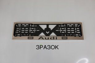 Рамка номерного знака из нержавеющей стали с надписью SUBARU (1 шт). Рамка номера из нержавейки СУБАРУ SUBARU фото