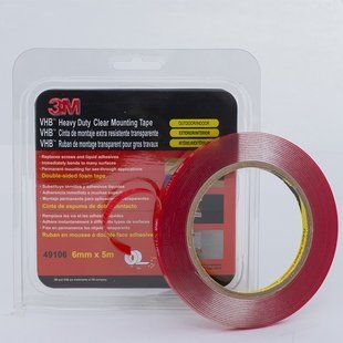 Монтажный двухсторонний скотч "Heavy Duty", 3M, 6mmx5mx1mm, прозрачный, 49106 98164 фото