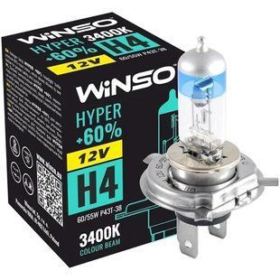Галогенна лампа Winso Hyper +60% H4 60/55W 12V 712420 (1 шт.) 712420 фото