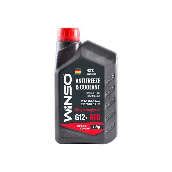 Антифриз WINSO G12 червоний 1л. ANTIFREEZE & COOLANT WINSO RED G12+ 1кг 880920 фото