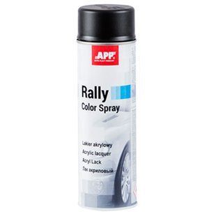 Акриловая аерозольная краска APP, черный мат, 600ml, 210112 97664 фото