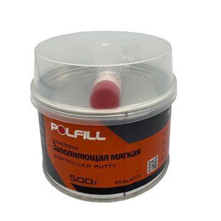 Шпаклівка м'яка заповнює, з затверджувачем, Polfill, 500g, 43171 98472 фото