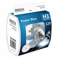 Галогенові лампи BREVIA 12V H1 POWER BLUE 55W 4200K 12010PBS, Box-2шт. 12010PBS фото