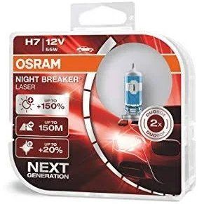 Автолампа Osram H7 Night Breaker Laser +150% 12V 55W 64210NBL Бокс фото