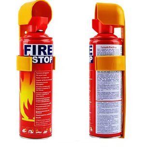 Вогнегасник вуглекислотний автомобільний FIRE STOP 0.5 кг.( термін придатності 5років) . Туреччина 01216 фото