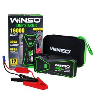 Пуско-зарядний пристрій (бустер) 300A Winso 16000mAh. Портативний пусковий пристрій Winso 300A 16000mAh. 140300 фото