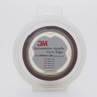 Скотч двухсторонний "Foam Tape" (2шт), 3M, 9mmx2mx0,8mm, темно-серый, 32320 98147 фото