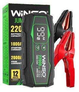 Пуско-зарядний пристрій (бустер) 1000A Winso 20000mAh. Портативний пусковий пристрій Winso 1000A 141000 фото