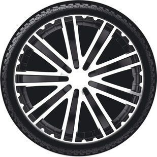 Ковпаки на колеса. Ковпаки колісні TORO BLACK /SILVER . Ковпаки на диски (комплект) 4 шт 1761408694 фото