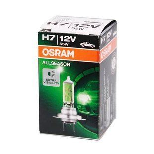 Автомобильная лампа OSRAM ALL SEASON H7 12V 55W 64210 ALS фото