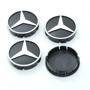 Колпачки на литые диски / Заглушки диска Mercedes 70/75мм с кольцом (к-т 4шт.) 1492361128 фото