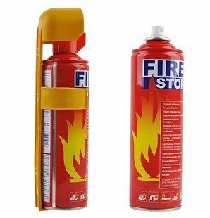 Вогнегасник автомобільний вуглекислотний в аерозолі FIRE STOP 500 мл. 01216 фото