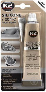 Герметик силиконовый K2 Silicone Clear прозрачный K20207 фото