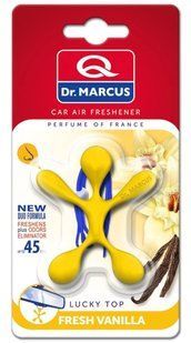 Ароматизатор Dr.Marcus (Освежитель воздуха в машину) LUCKY TOP - на зеркало _ Fresh Vanilla 1366767716 фото