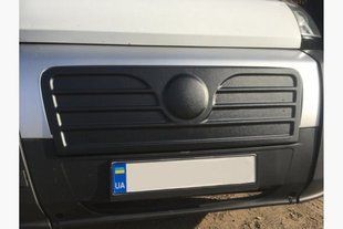 Зимова накладка на решітку радіатора Fiat Ducato 2007-2014 (Верхня) матова 06857 фото