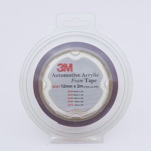 Скотч двухсторонний "Foam Tape" (2шт), 3M, 12mmx2mx0,8mm, темно-серый, 32321 98148 фото