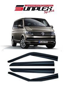 Ветровики VW Transporter T-6 (2015&mdash;2024). Sunplex Sport Турция. Дефлекторы окон для Volkswagen Transporter T-6 SP-S-11 фото