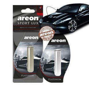 Ароматизатор Areon (Освежитель воздуха в машину) "Sport Lux" 5мл - жидкий (гель) листик_Platinum LX03 фото