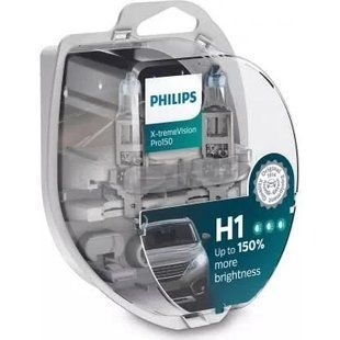 Лампа 12V H1 55W 150% PHILIPS RacingVision plus 1688989753 фото