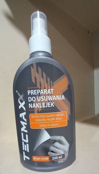 Видаляч тонувальної плівки TECMAXX 250 ml.\ видаляч наклейок TECMAXX 250 ml 14-039 (Польша) фото