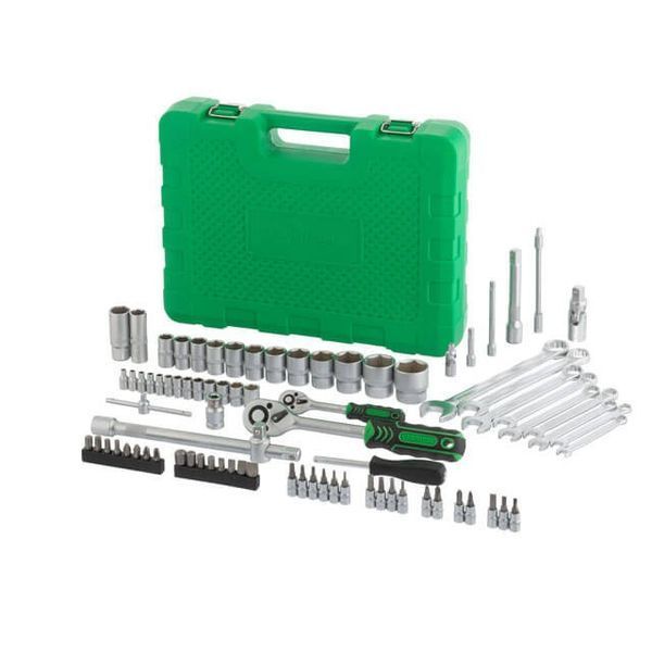 Набір інструментів 1/2" & 1/4", 82 од. INTERTOOL ET-6082SP ET-6077 фото