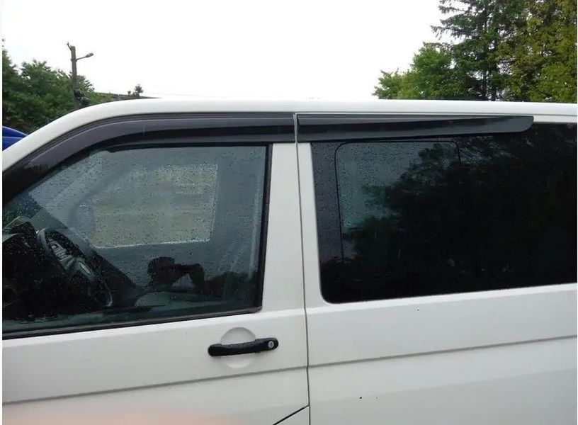 Ветровики VW Transporter T-6 (2015&mdash;2024). Sunplex Sport Турция. Дефлекторы окон для Volkswagen Transporter T-6 SP-S-11 фото