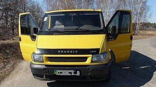 Дефлектор на капот (мухобойки) Ford Transit 1999-2007 FR15 фото
