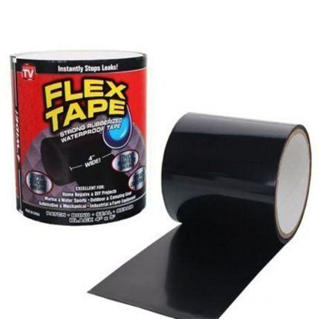 Стрічка ізоляційна водонепроникна Flex Tape Supretto / ізоляційна стрічка вологостійка Flex Tape 20 см 1.5 м 5516-60 фото