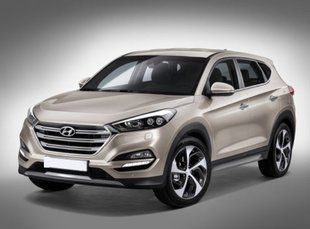 Дефлектор на капот (мухобойки) Hyundai Tucson 2015- HYD59 фото
