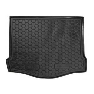 Килимок в багажник для Ford Focus (2011>) (хетчбек) (з докаткою) гумовий (AVTO-Gumm) автогум 111217 фото