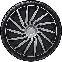 Ковпаки на колеса. Ковпаки колісні ARGO R14 KENDO SILVER&BLACK Ковпаки на диски (комплект) 4 шт 1761408650 фото