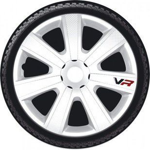 Ковпаки на колеса. Ковпаки колісні argo R13 VR Carbon White. Ковпаки на диски (комплект) 4 шт 1761408700 фото