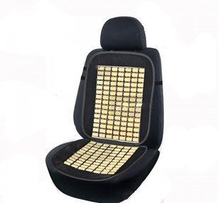 Накидка на сиденье Elegant плоская массажная косточка 44х 94см черная EL 100 660 фото